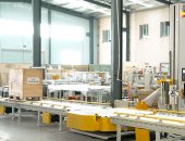 全自動(dòng)托盤在線纏繞包裝線